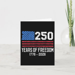 250 Jaar Vrijheid 250ste Verjaardag Amerika Vlag D Kaart
