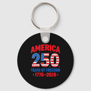 250 jaar vrijheid 250ste verjaardag usa vlag 4t sleutelhanger