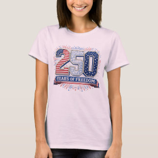 250 Jaar Vrijheid 4 juli T-shirt