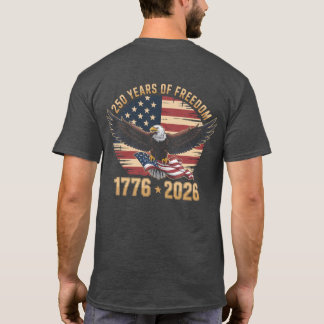 250 Jaar Vrijheid 4 juli T-shirt