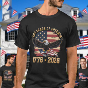 250 Jaar Vrijheid Adelaar 1776 2026 Viering T-shirt