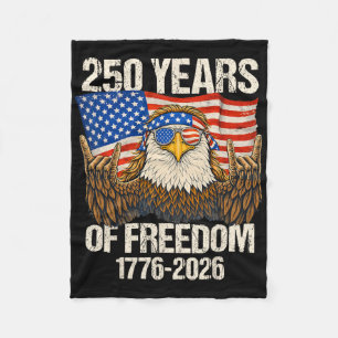 250 Jaar Vrijheid Adelaar Amerikaanse Vlag 250ste Fleece Deken