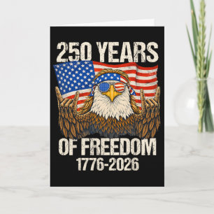 250 Jaar Vrijheid Adelaar Amerikaanse Vlag 250ste Kaart