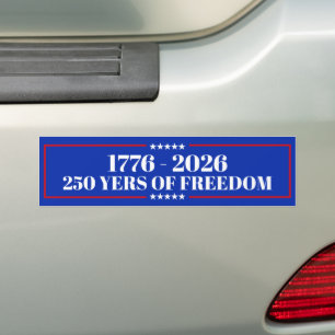 250 jaar vrijheid bumpersticker VS 1776–2026
