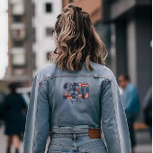 250 Jaar Vrijheid Nep Patchwork Denim Jacket