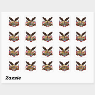 250 jaar vrijheid onafhankelijkheidsdag vierkante sticker