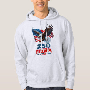 250 Jaar Vrijheid Patriottische Adelaar Amerikaans Hoodie