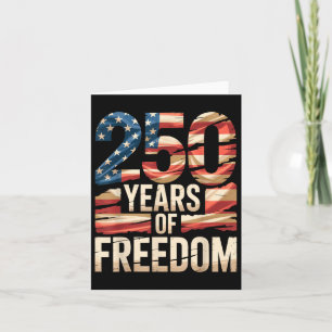 250 jaar vrijheid Patriottische Amerikaanse vlag S Kaart
