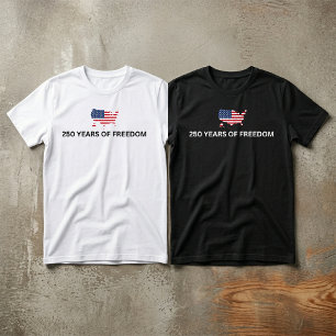 250 Jaar Vrijheid T-shirt VS-jubileum