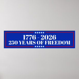 250 Jaar Vrijheid VS 1776–2026 Poster