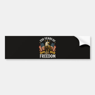 250 Jaar Vrijheid Witkopzeearend Bumpersticker