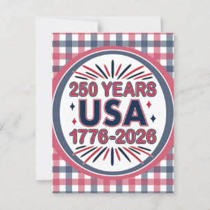 250 Jaar VS   1776–2026 Semiquincentennial Briefkaart