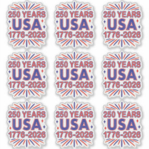 250 Jaar VS   1776–2026 Semiquincentennial Sticker