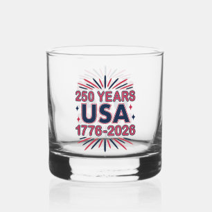 250 Jaar VS 1776–2026 Semiquincentennial Whisky Glas