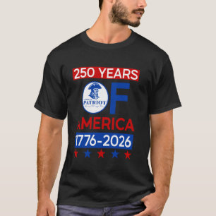 250 jaar VS Amerikaanse Revolutie Semiquincentenni T-shirt