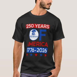 250 jaar VS Amerikaanse Revolutie Semiquincentenni T-shirt