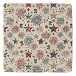250-jarig jubileum Amerika Patriottisch 4 juli  Trivet