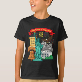 250-jarig jubileum Amerikaanse vlag patriottisch T-shirt