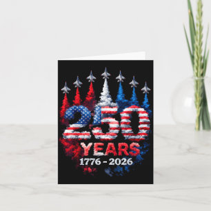250-jarig jubileum USA 250e Amerikaanse vlag patri Kaart