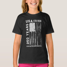 250-jarig jubileum USA 4 juli T-shirt