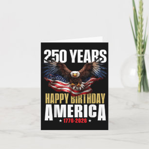250-jarig jubileum USA patriottisch 4 juli 2026 Kaart