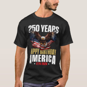 250-jarig jubileum USA patriottische 4 juli 2026 T-shirt