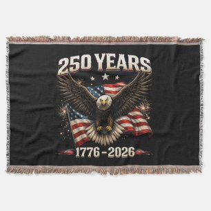 250-jarig jubileum USA patriottische adelaar 250e Deken