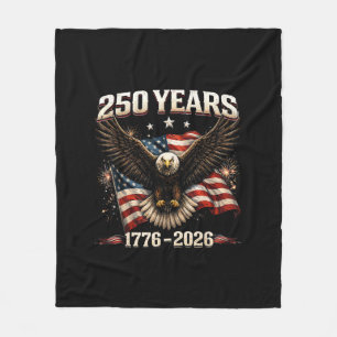 250-jarig jubileum USA Patriottische Adelaar 250e Fleece Deken