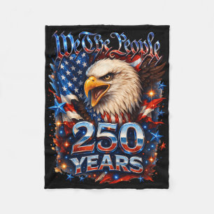 250-jarig jubileum USA Patriottische Adelaar 250e Fleece Deken