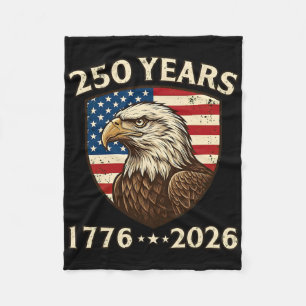 250-jarig jubileum USA patriottische adelaar 250e Fleece Deken