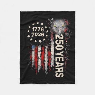 250-jarig jubileum USA patriottische adelaar 250e Fleece Deken