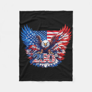 250-jarig jubileum USA Patriottische Adelaar 250e Fleece Deken