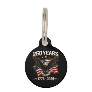 250-jarig jubileum USA Patriottische Adelaar 250e  Huisdierpenning