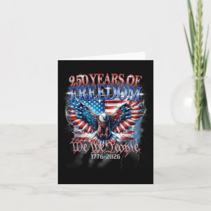 250-jarig jubileum USA Patriottische Adelaar 250e Kaart