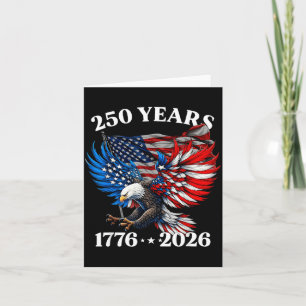 250-jarig jubileum USA Patriottische Adelaar 250e Kaart