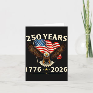 250-jarig jubileum USA Patriottische Adelaar 250e Kaart