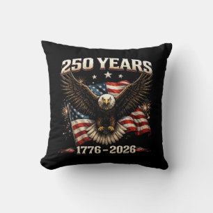 250-jarig jubileum USA Patriottische Adelaar 250e Kussen