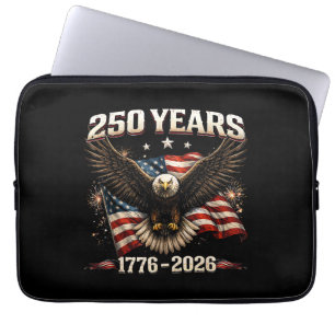 250-jarig jubileum USA patriottische adelaar 250e Laptop Sleeve