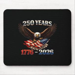 250-jarig jubileum USA patriottische adelaar 250e Muismat