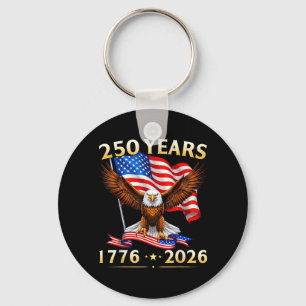 250-jarig jubileum USA Patriottische Adelaar 250e Sleutelhanger