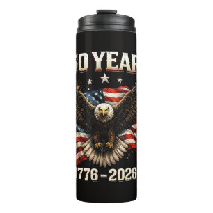 250-jarig jubileum USA Patriottische Adelaar 250e Thermosbeker
