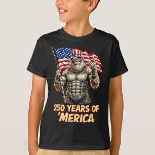 250-jarig jubileum USA Patriottische mannen vrouwe T-shirt