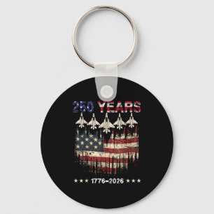 250-jarig jubileum usa patriottische vlag 250e 4e sleutelhanger