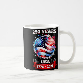 250-jarig jubileum USA patriottische vuurwerk 250e Koffiemok