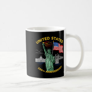 250-jarig jubileum usa vlag amerika 250e 4 juli koffiemok