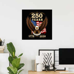 250-jarig jubileum VS 250 jaar 1776-2026 Poster