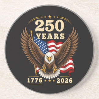 250-jarig jubileum VS 250 jaar 1776-2026 Zandsteen Onderzetter