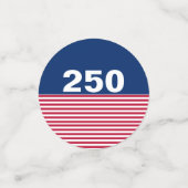 250 Red White and Blue USA Anniversary Confetti (Kleine voorkant)