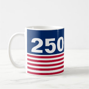 250 Rood Wit en Blauw USA Jubileum Koffiemok