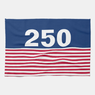 250 Rood Wit en Blauw USA Jubileum Theedoek